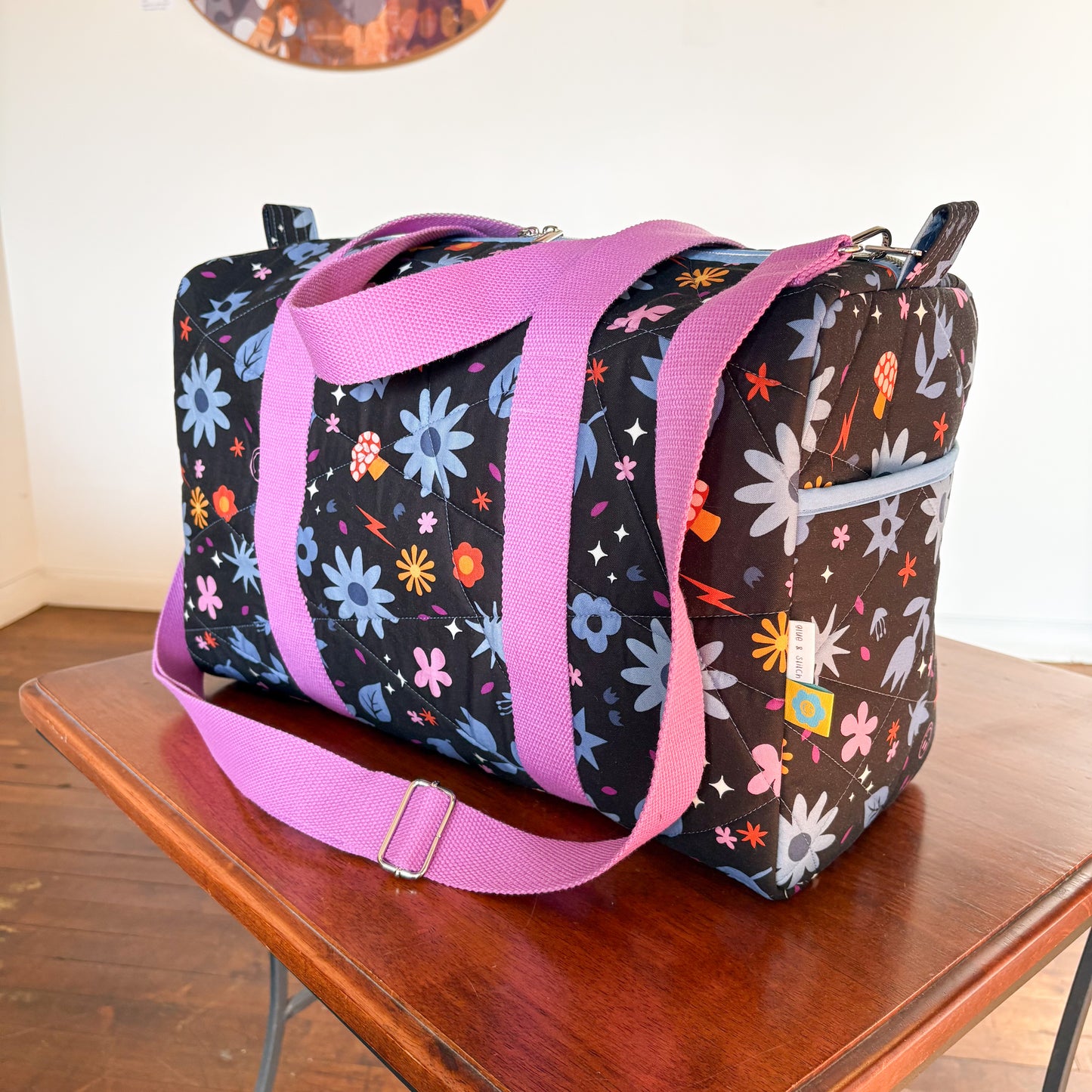 Mini Duffle in Dark Blue Hazy Daze