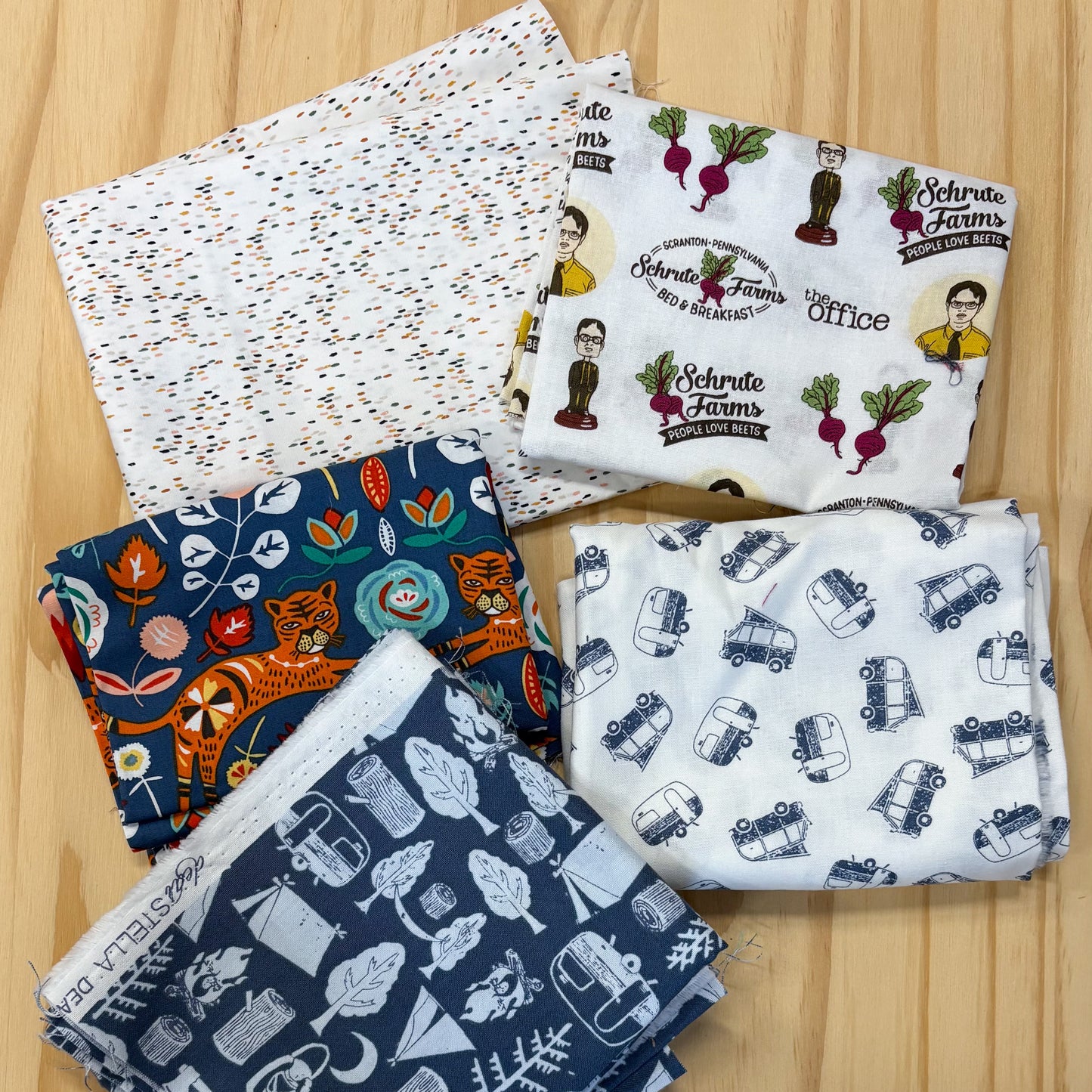 Fabric Destash Scrap Quilting Cotton Bundles, Pre-Made and Sold by Weight - Volume 2