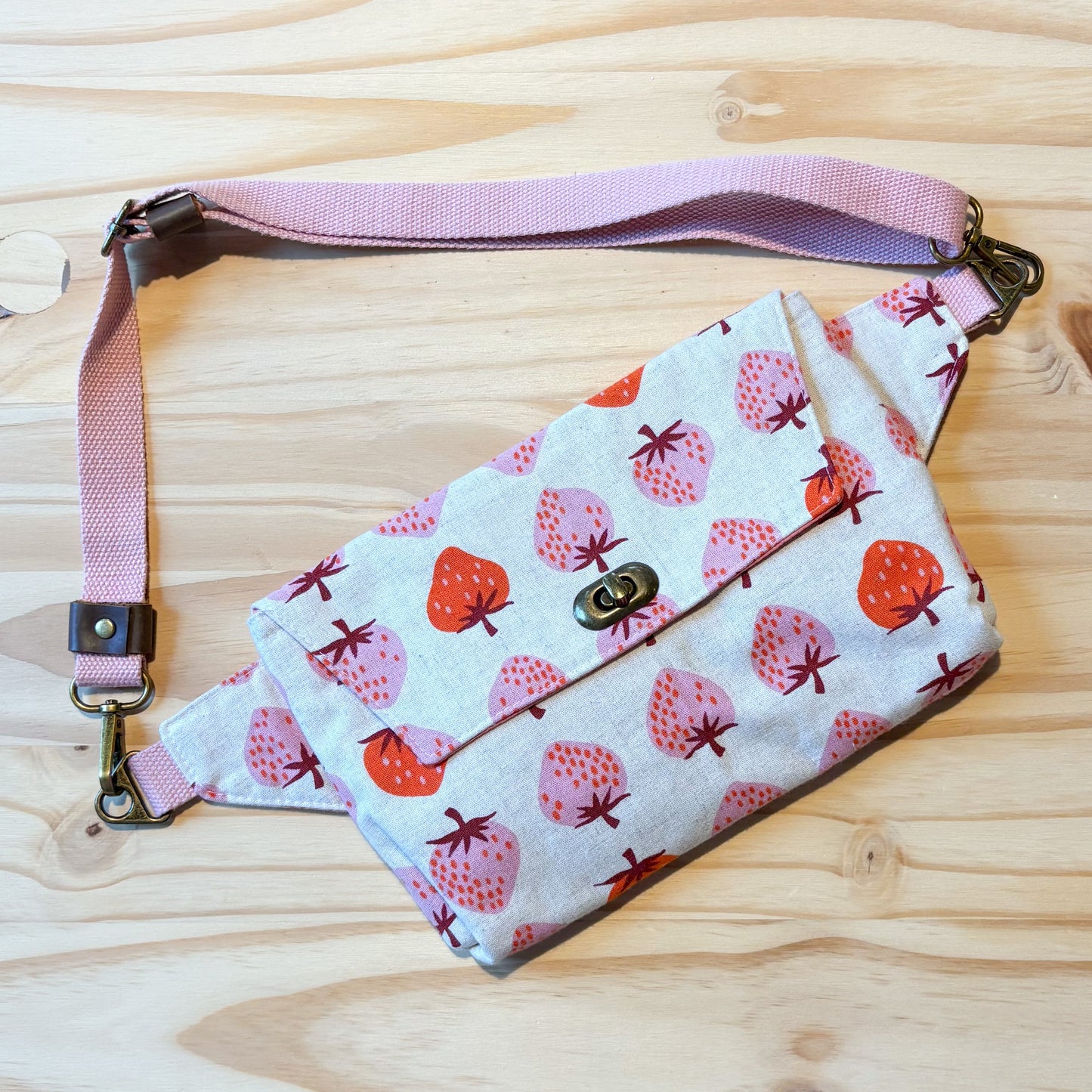 Haralson Belt Bag in Strawberry Canvas
