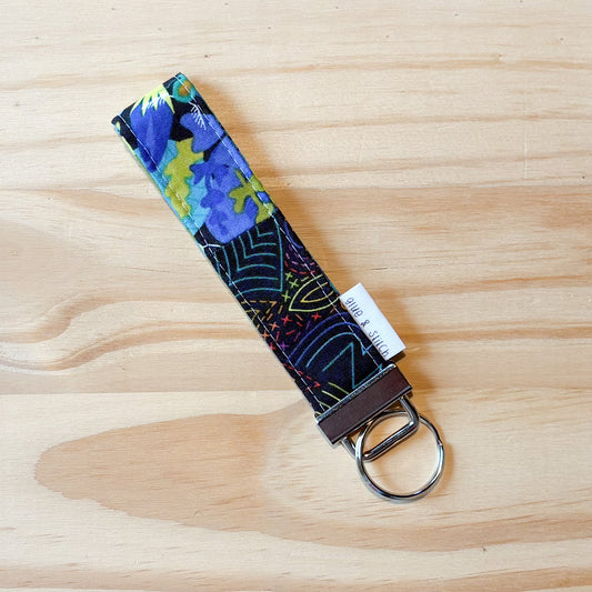 Stitched Cool Rainbow Key Fob