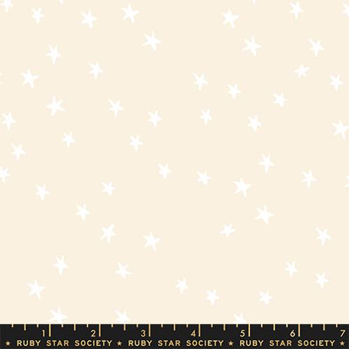 Starry New White On Natural Quilting Cotton by Ruby Star Society - Yardage Cuts