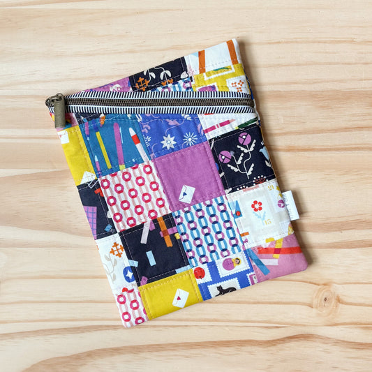Patchwork Reader Sleeve in Salutations 1