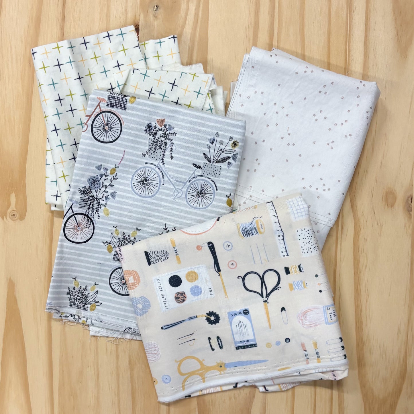 Fabric Destash Scrap Quilting Cotton Bundles, Pre-Made and Sold by Weight - Volume 2