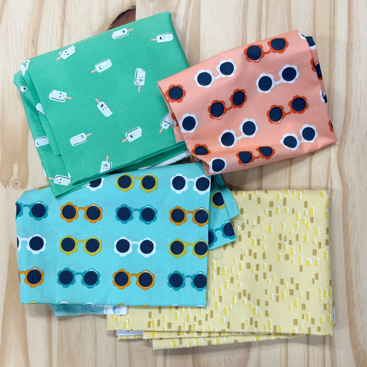 Fabric Destash Scrap Quilting Cotton Bundles, Pre-Made and Sold by Weight - Volume 1