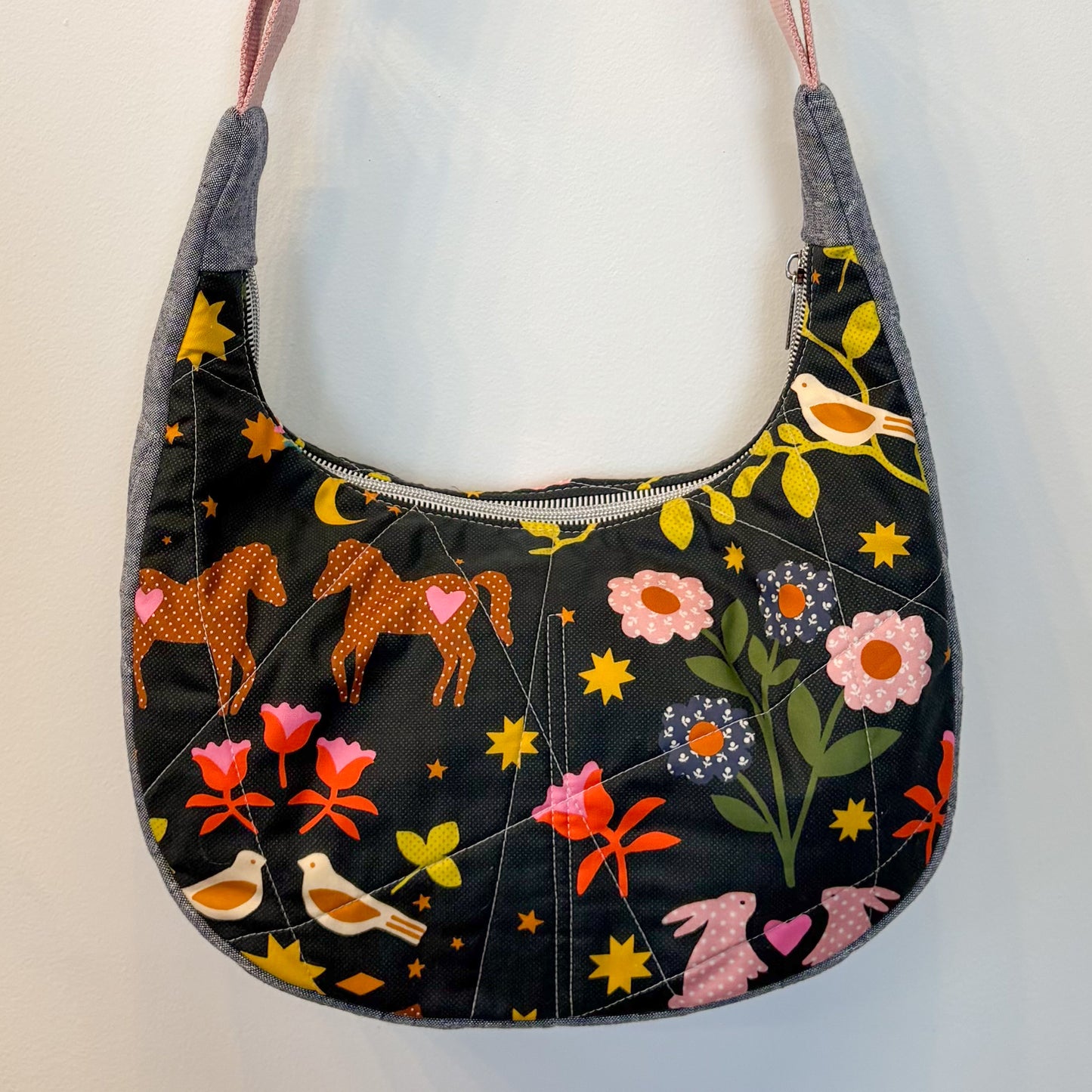 Crescentwood Quilted Crossbody in Mystic Fable