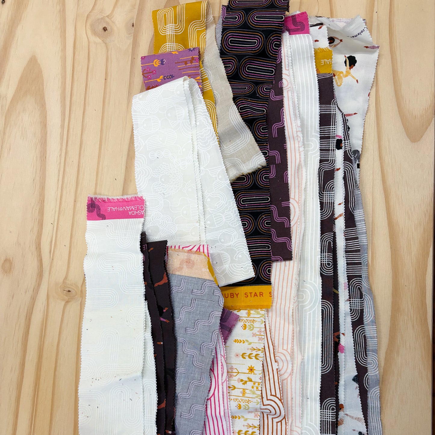 Fabric Destash Scrap Quilting Cotton Bundles, Pre-Made and Sold by Weight - Volume 1