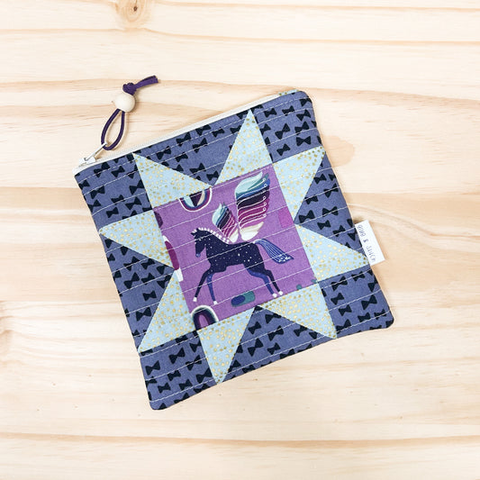 Quilted Pegasus Star Pouch