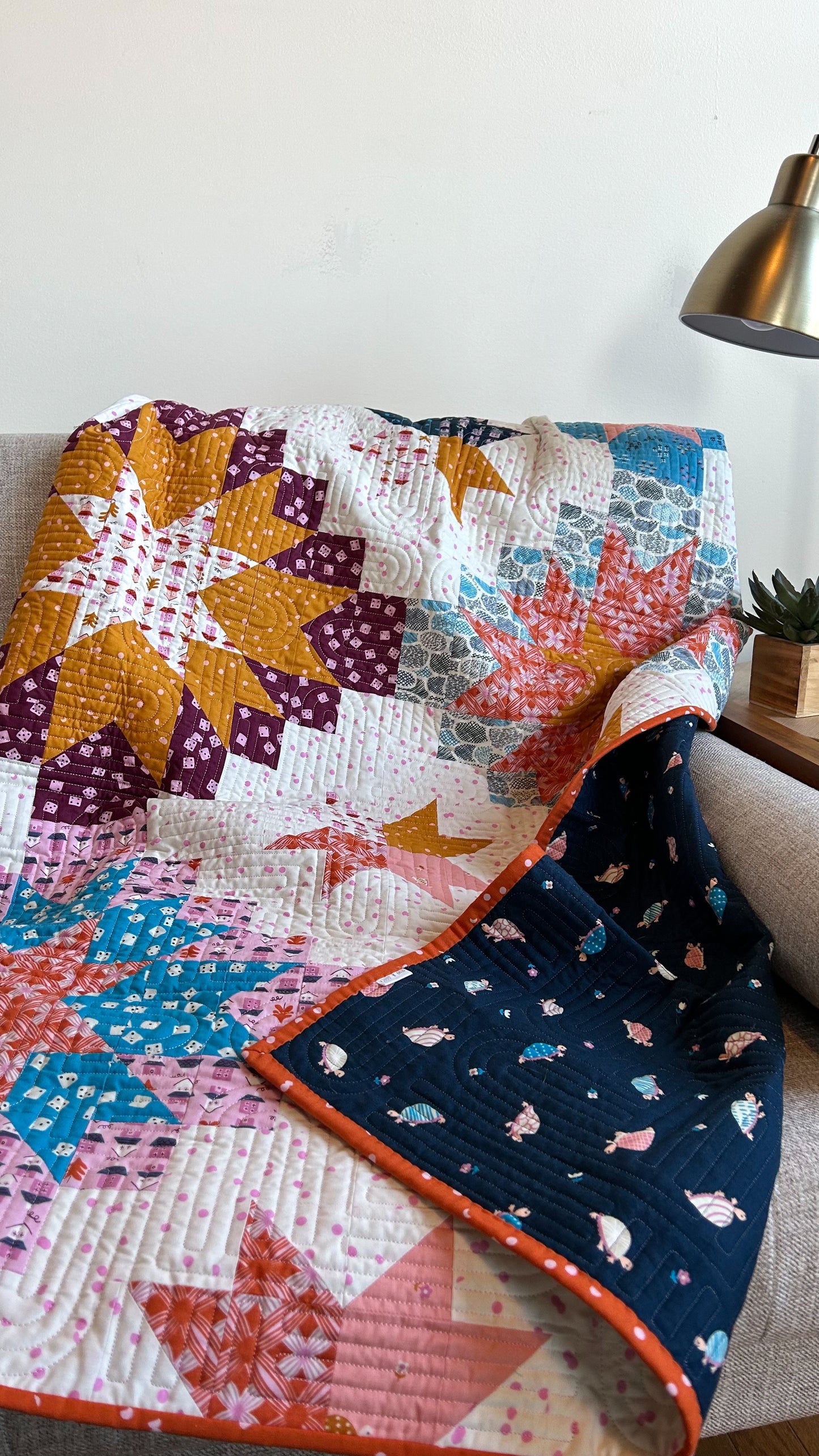 Slow and Steady Harvest Star Quilt