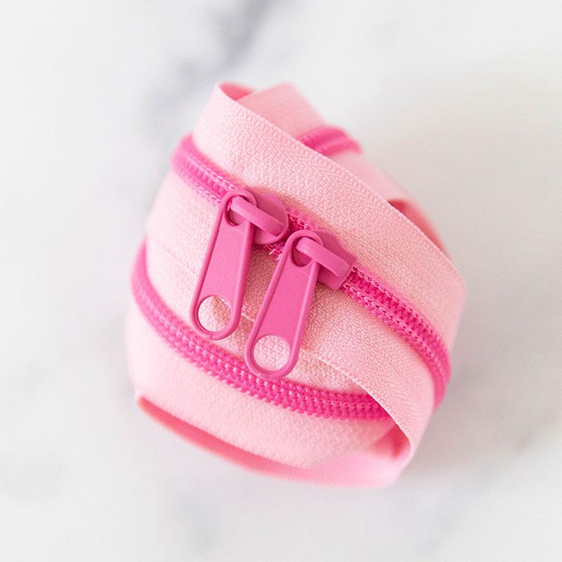 30" Size #5 Double Pull Zipper - Bubblegum | Stitch Supply Co.