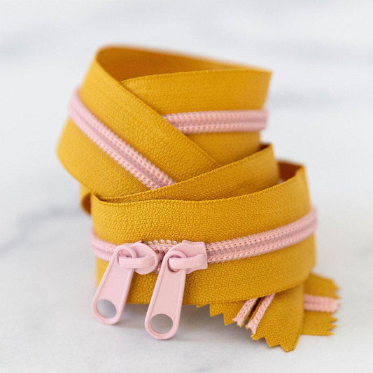 30" Size #5 Double Pull Zipper - Ochre | Stitch Supply Co.