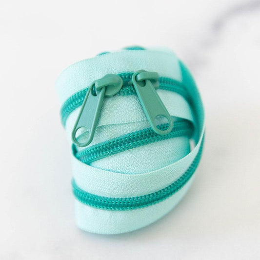 30" Size #5 Double Pull Zipper - Spearmint | Stitch Supply Co.