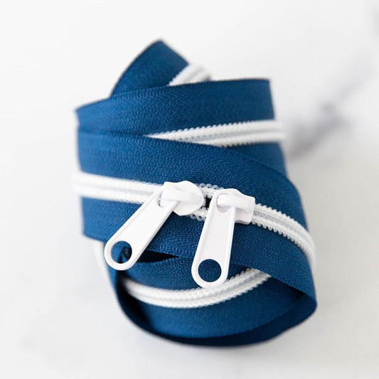 30" Size #5 Double Pull Zipper - Navy | Stitch Supply Co.
