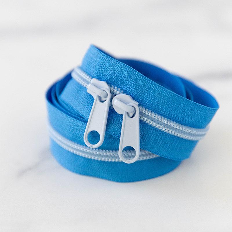 30" Size #5 Double Pull Zipper - Clear Sky | Stitch Supply Co.