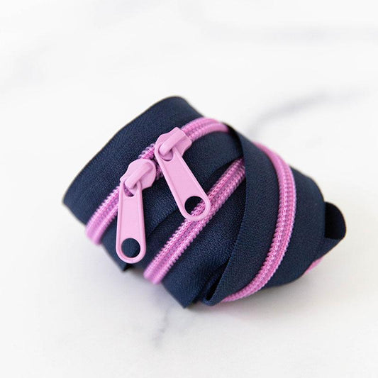 30" Size #5 Double Pull Zipper - Midnight | Stitch Supply Co.