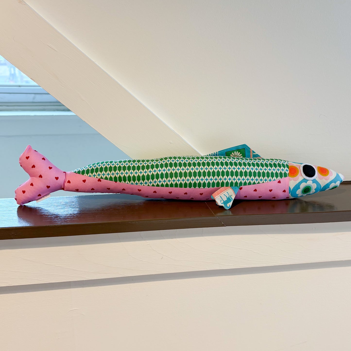 Stuffed 24" Sardine Pillow - Misty