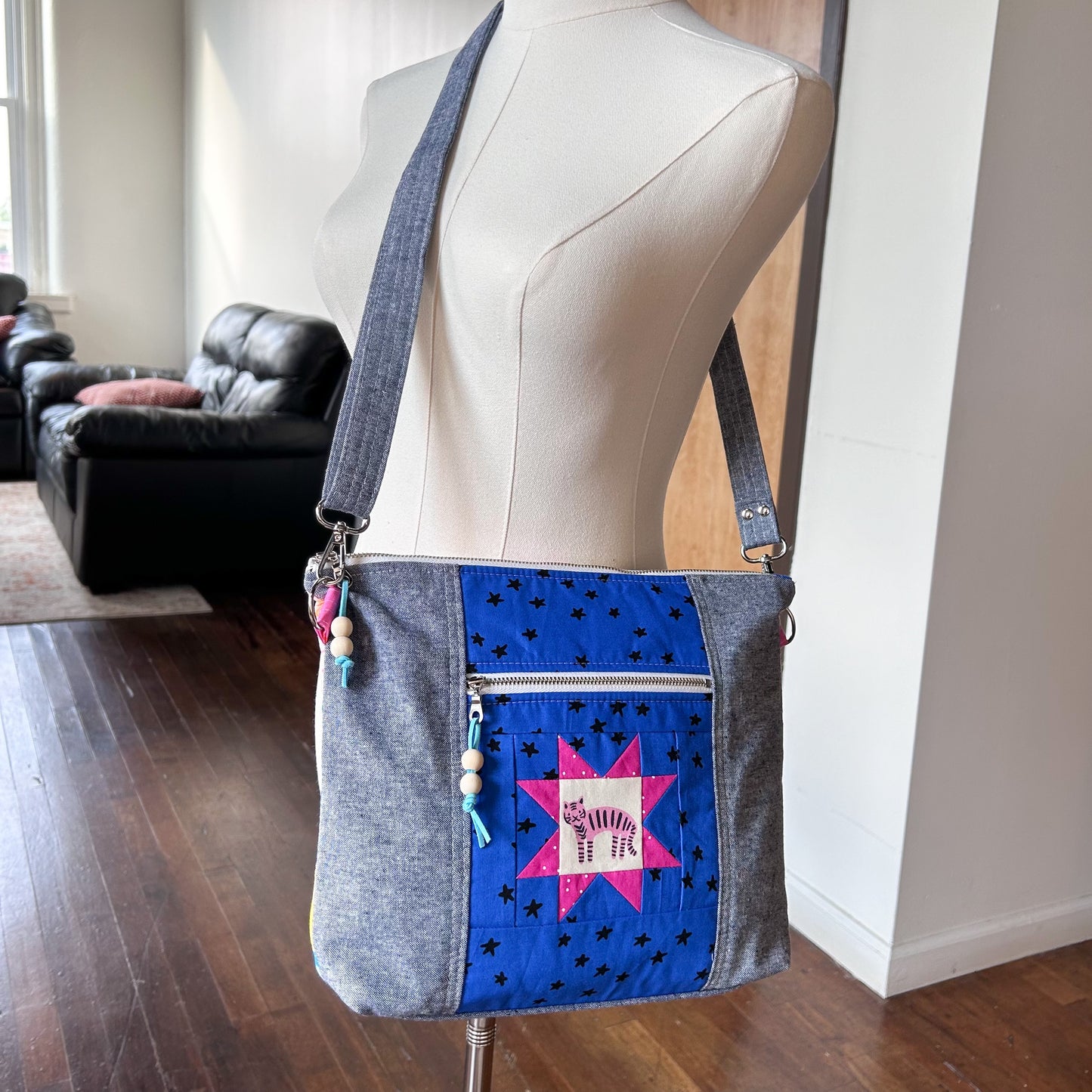 Eye Candy Patchwork Redside Crossbody Bag