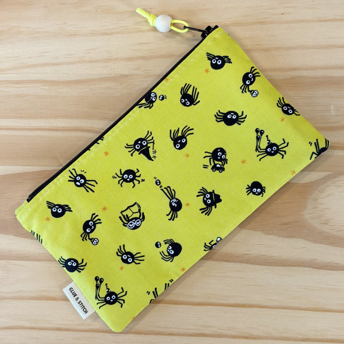 Pop Star Zip Pouch - Spider Sense in Citron