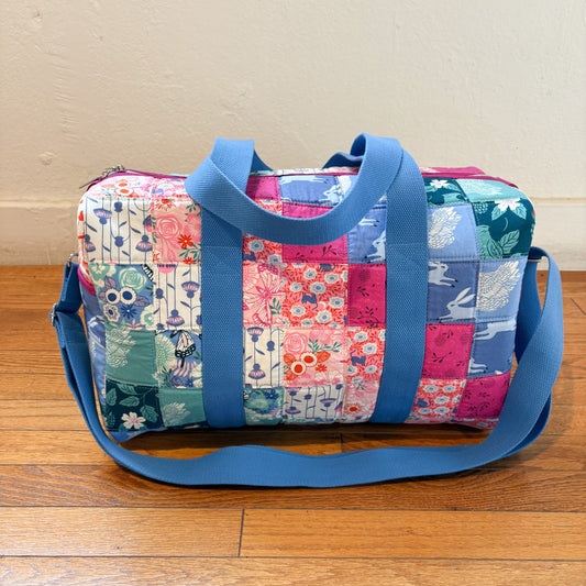 Mini Patchwork Duffle in Backyard Blooms
