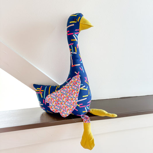 Bernice the Classy Goose – Handmade Plush Decoration
