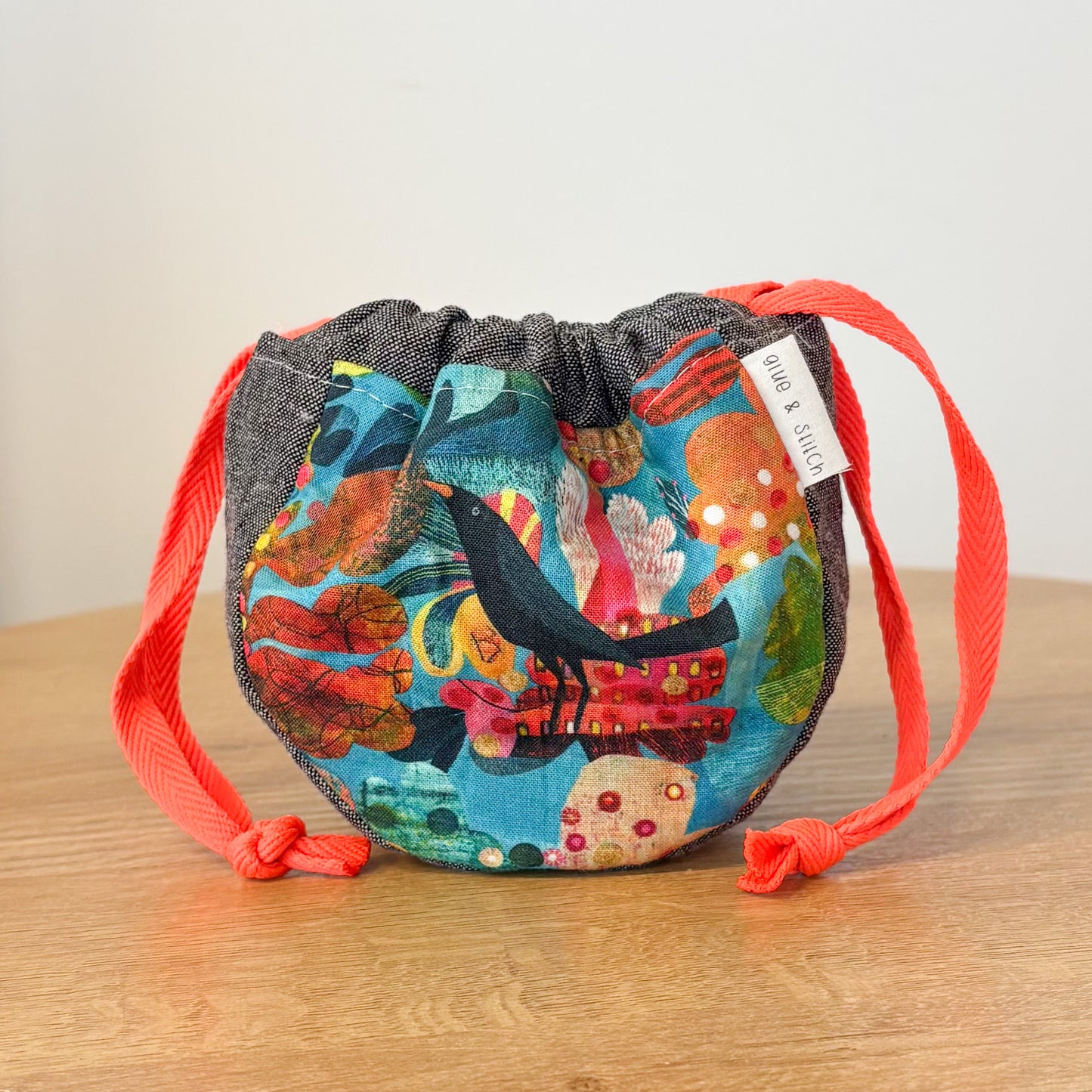 Rounded Bottom Drawstring Pouch Set, Three Sizes for Everyday Organizing