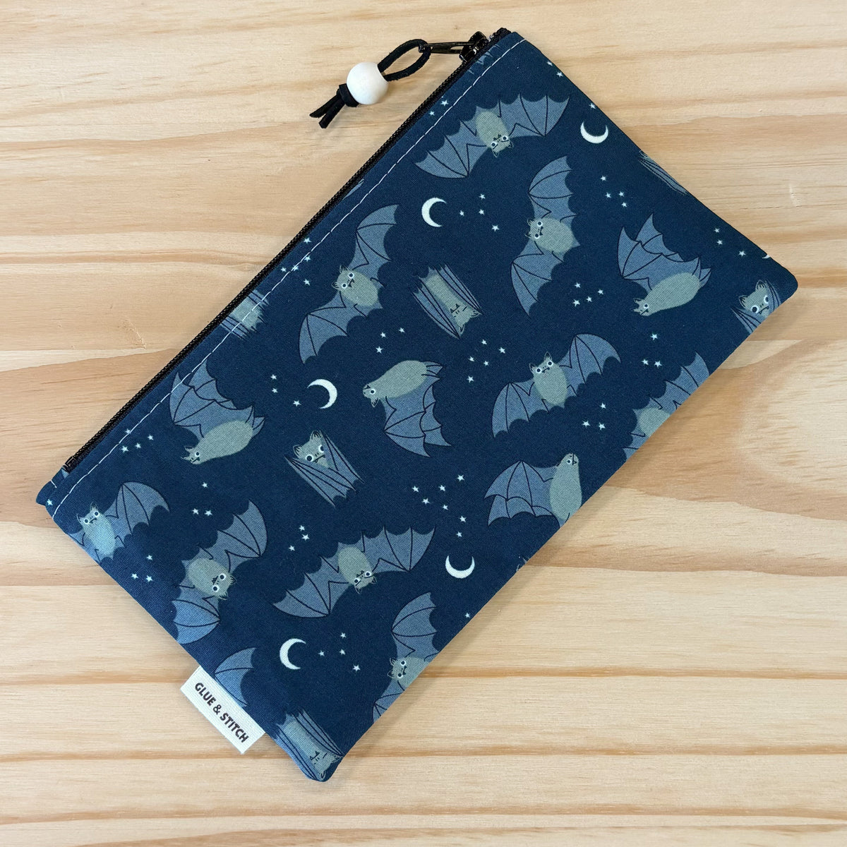 Pop Star Zip Pouch - Blue Bats