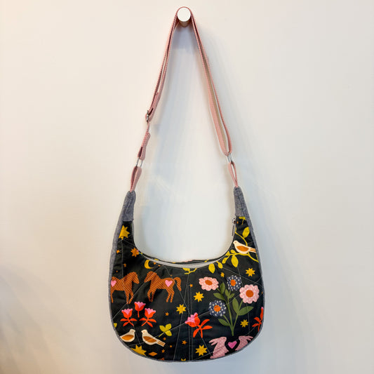 Crescentwood Quilted Crossbody in Mystic Fable