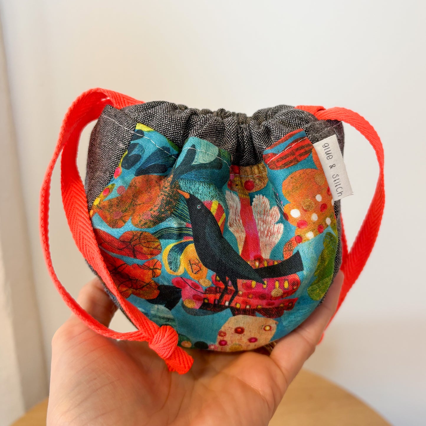 Rounded Bottom Drawstring Pouch Set, Three Sizes for Everyday Organizing
