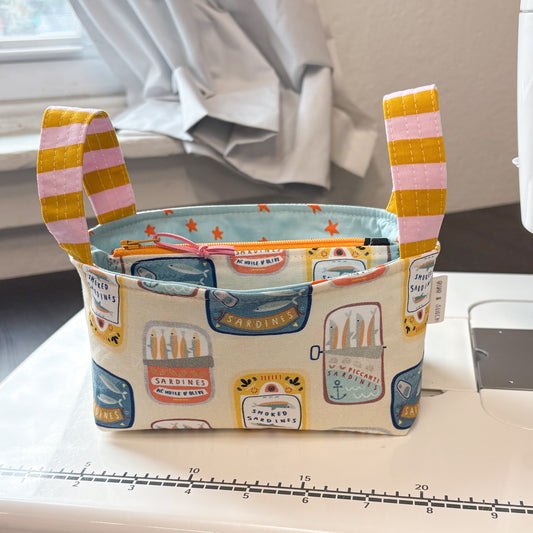 Tiny Zip Divide It! Basket in Tinned Sardines