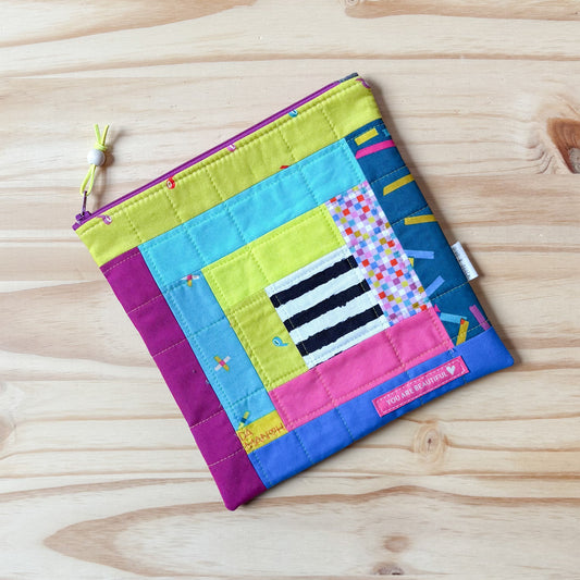 Cabin Fever Quilted Zipper Pouch