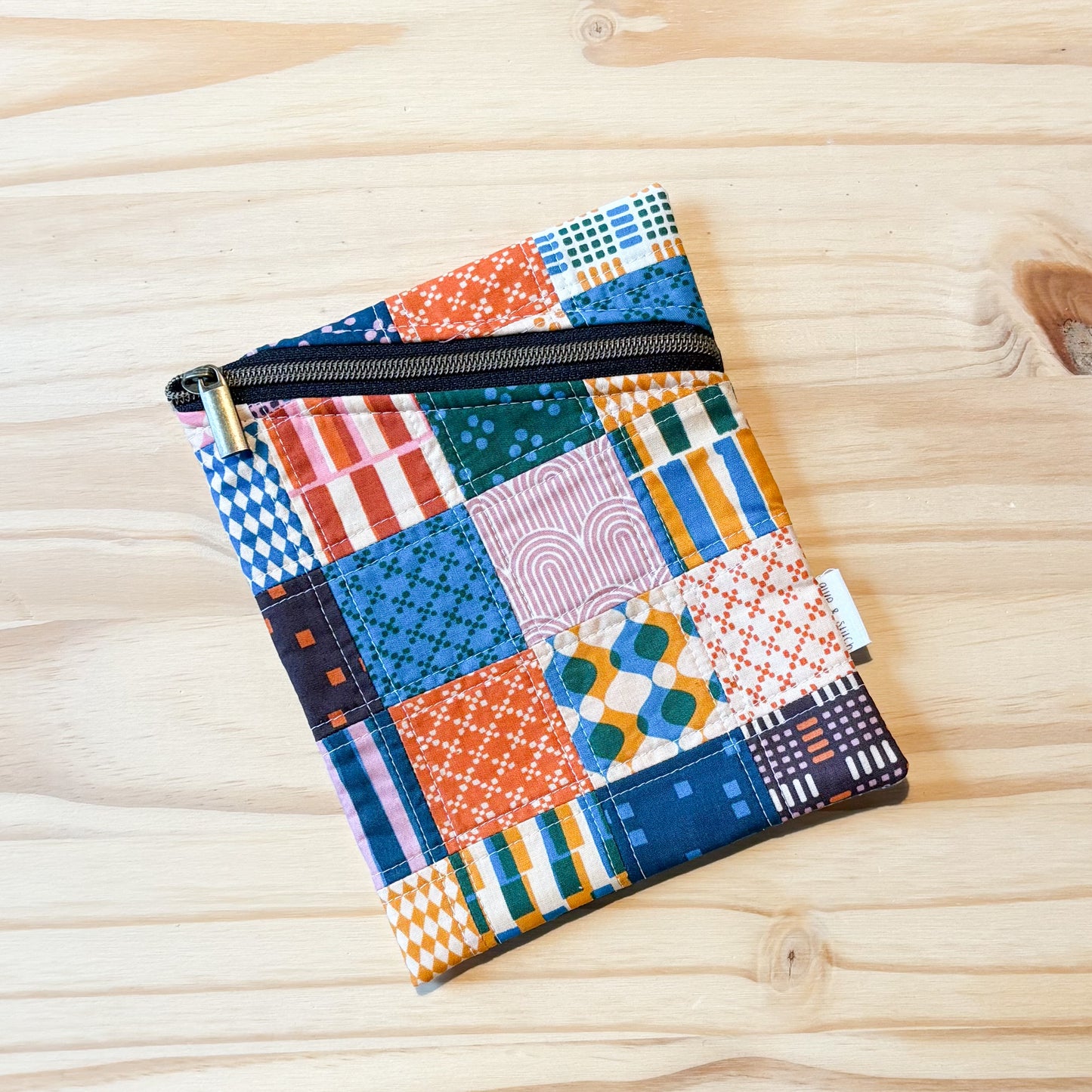 Patchwork E-Reader Sleeve in Geometry
