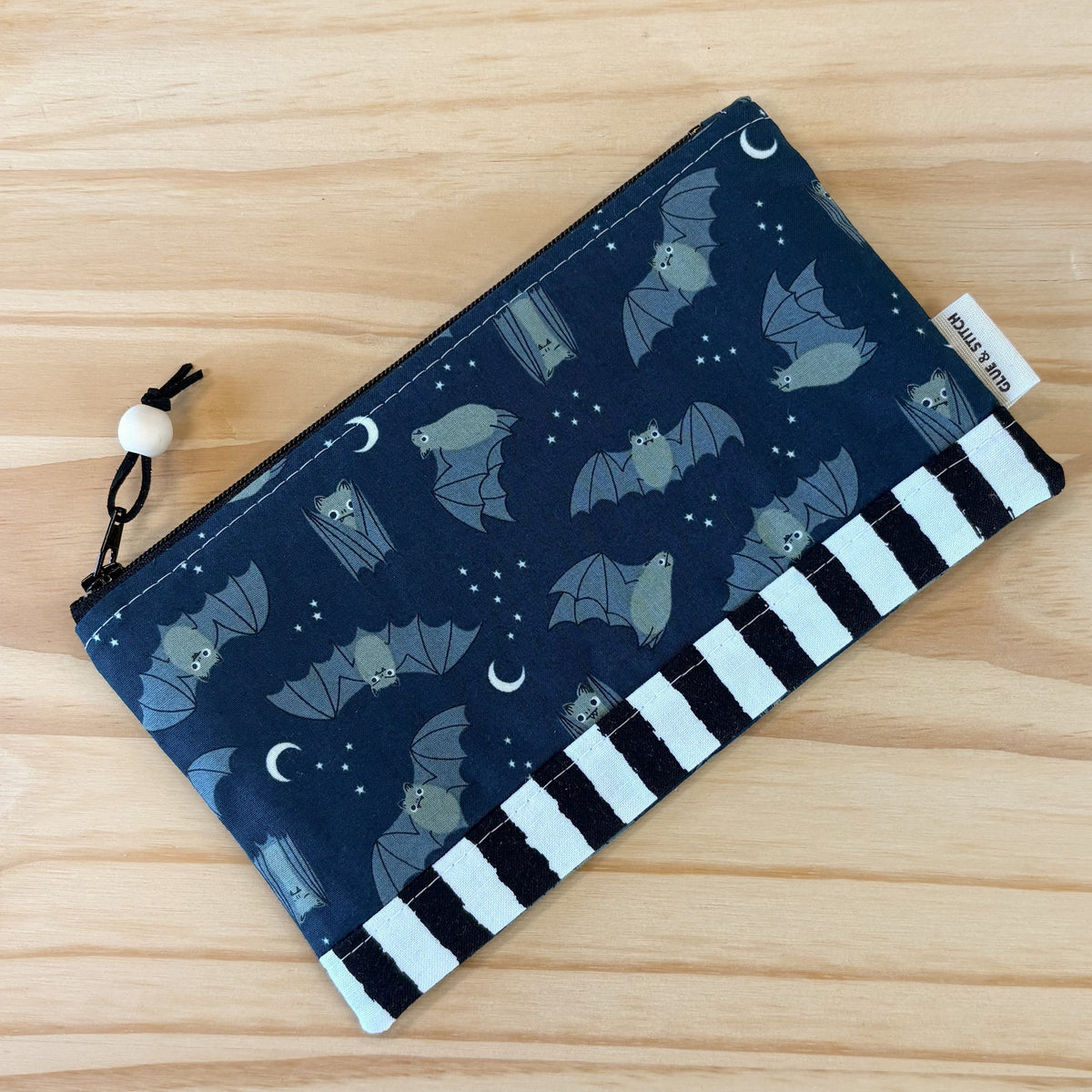 Pop Star Zip Pouch - Blue Bats