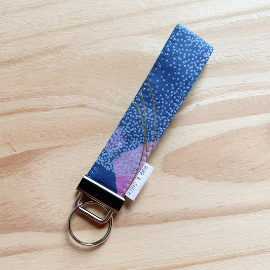 Teal and Purple Flirtation Key Fob