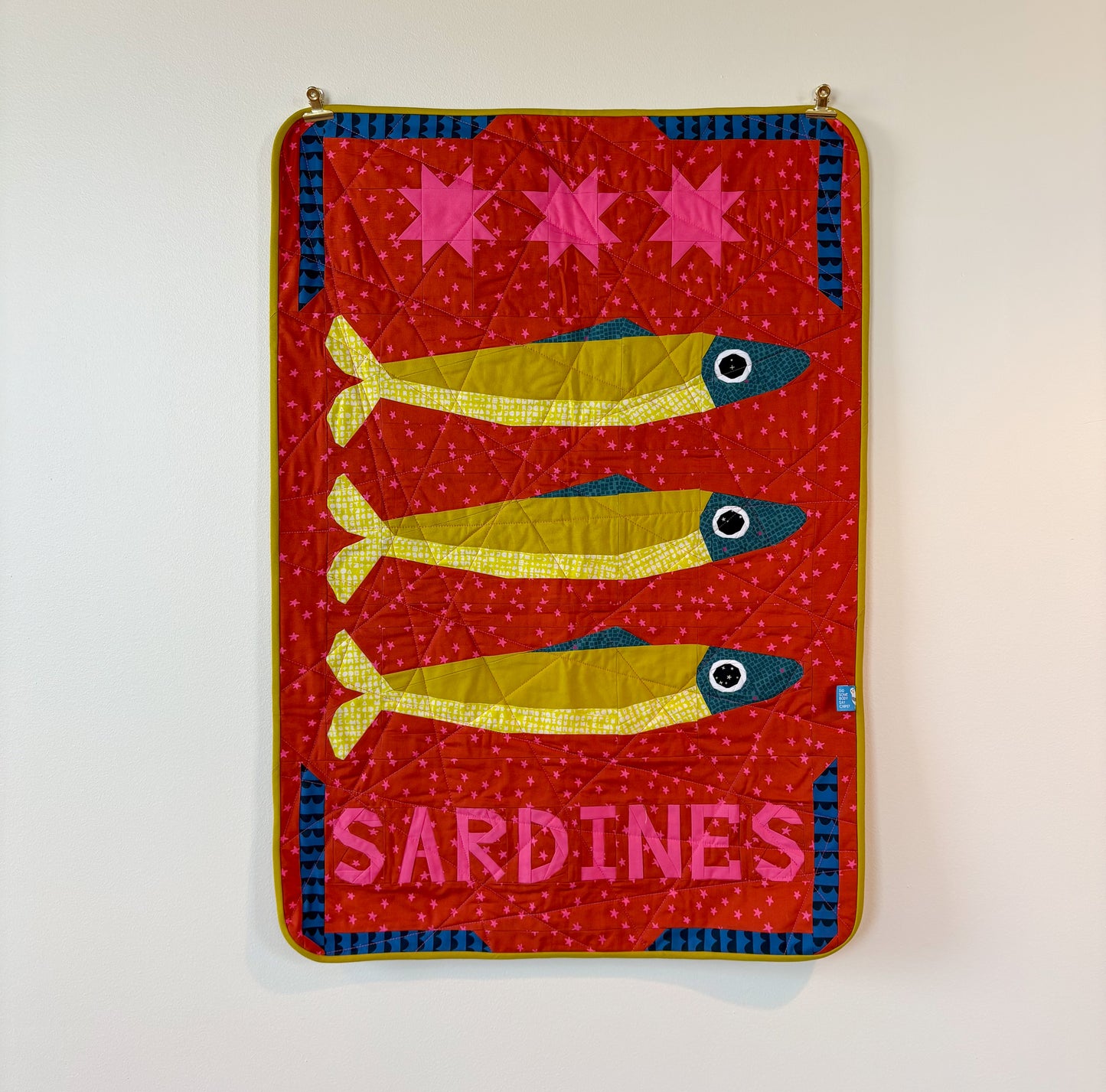 Sardine Tin Quilted Wall Hanging