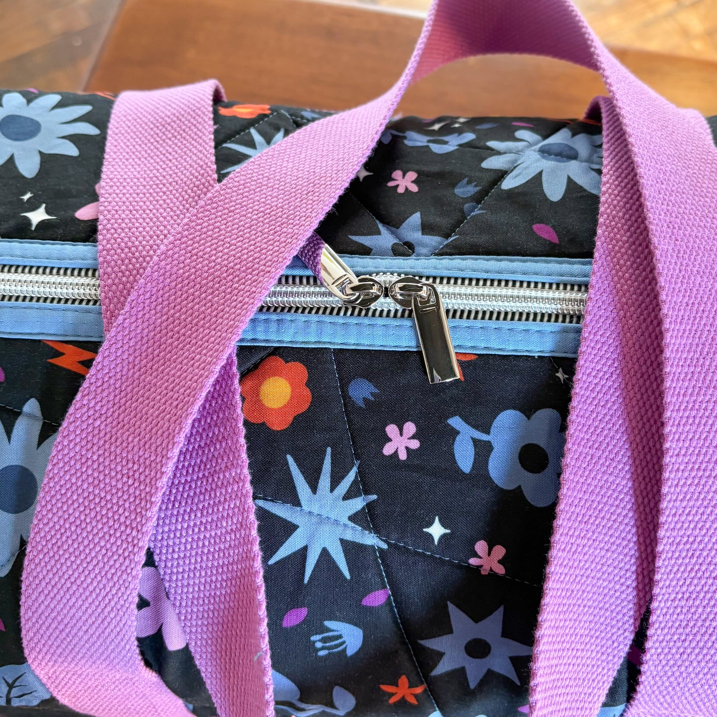 Mini Duffle in Dark Blue Hazy Daze