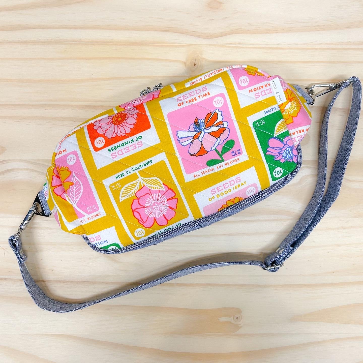 Emerson Crossbody Bag in Yellow Flowerland Seeds of Happiness