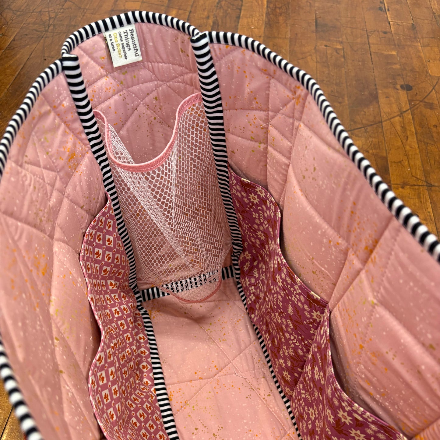 Night Garden Stitch and Stash Tote