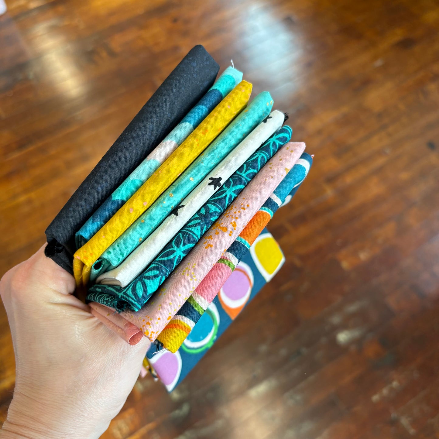 Curated Ruby Star Poolside + Blender Fat Quarter Bundle, Cabana Crush