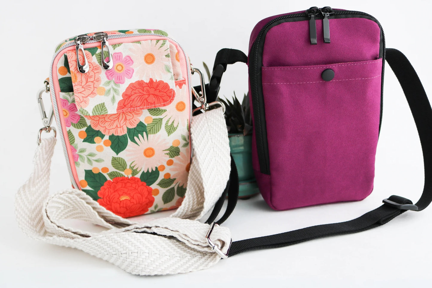 Irene Crossbody Bag Printed Paper Pattern