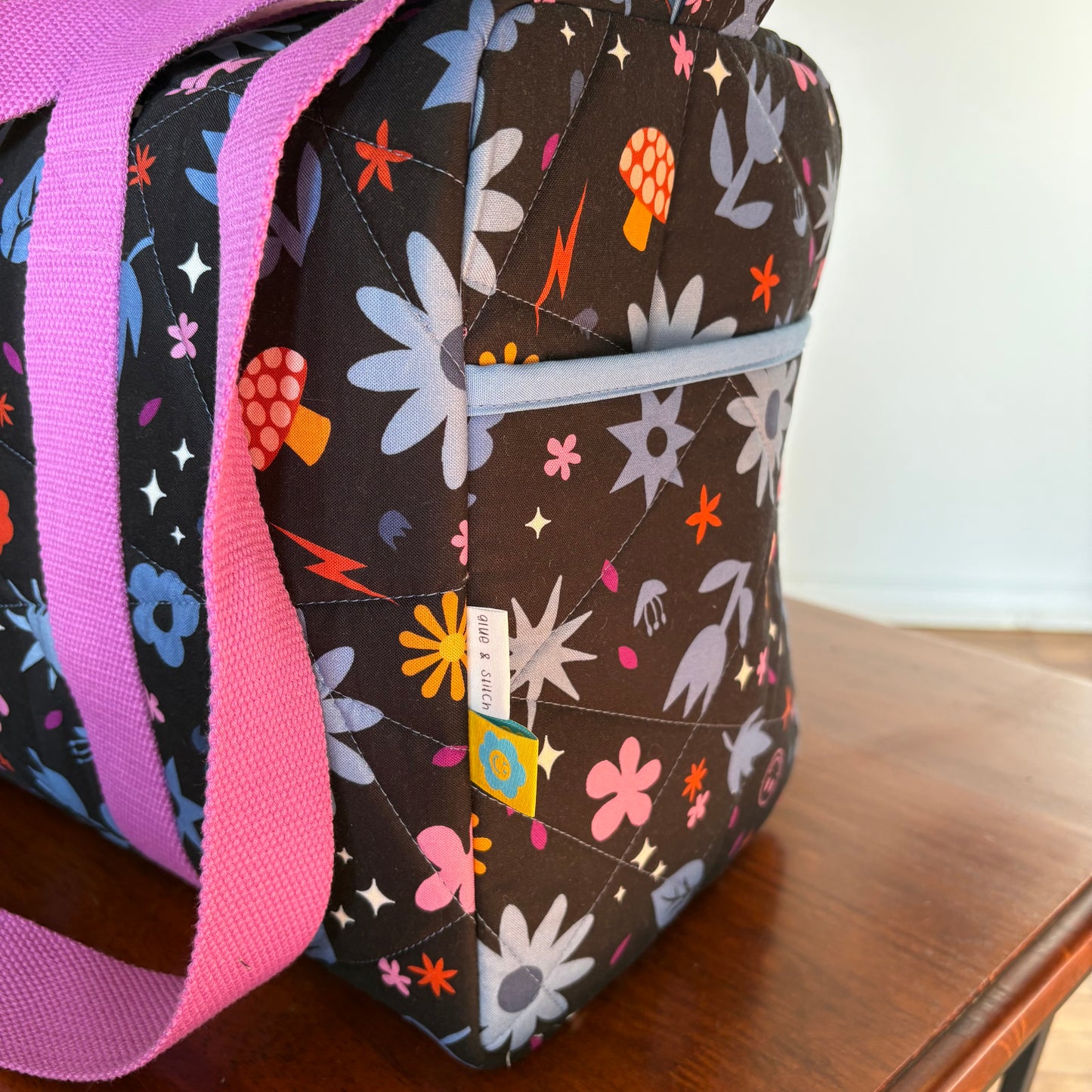 Mini Duffle in Dark Blue Hazy Daze