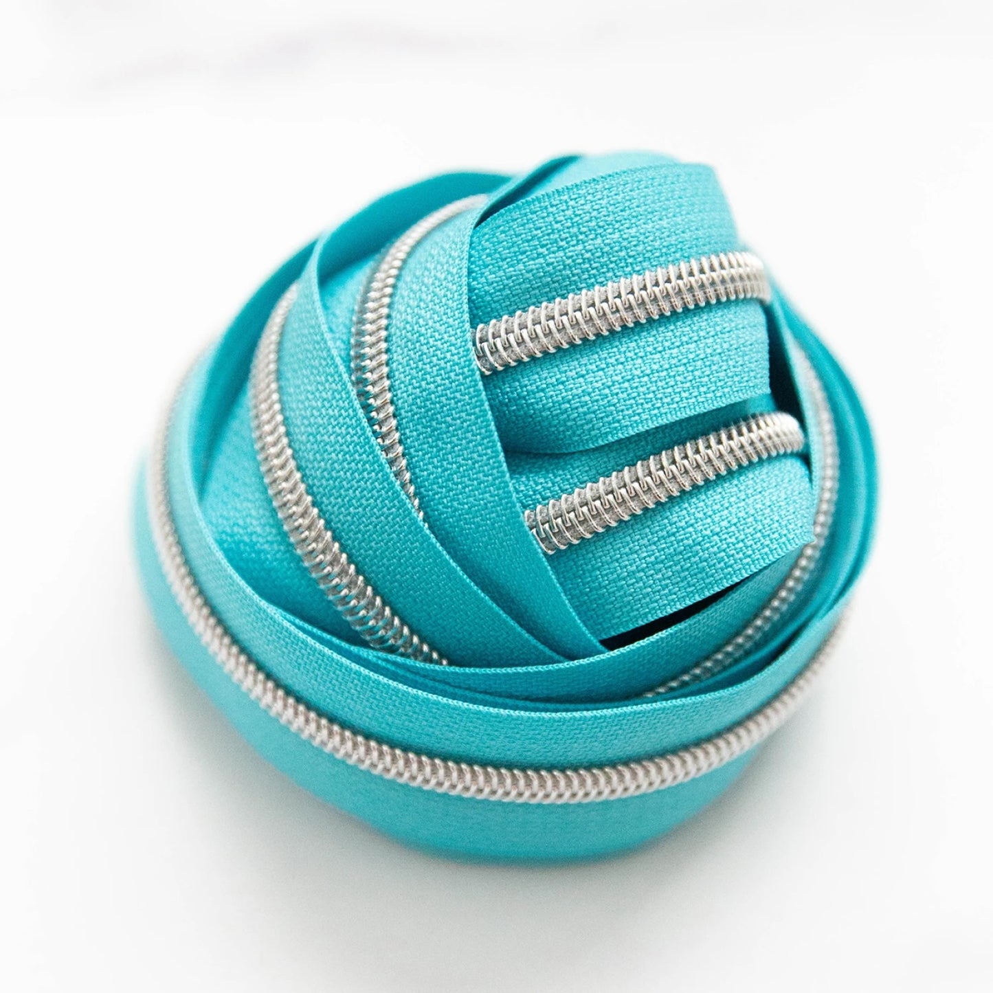 Aqua Splash #5 Zipper Tape by the Yard