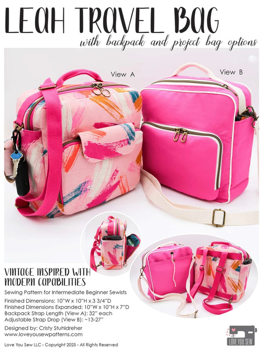 Leah Travel Bag Printed Paper Pattern