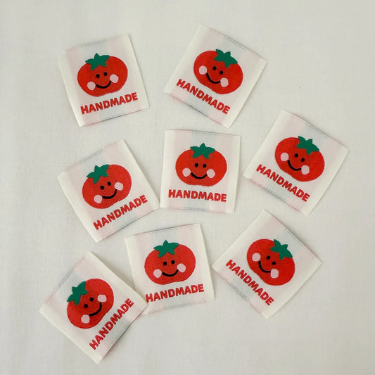 Handmade Tomato Woven Labels 8 pack by Minki Kim