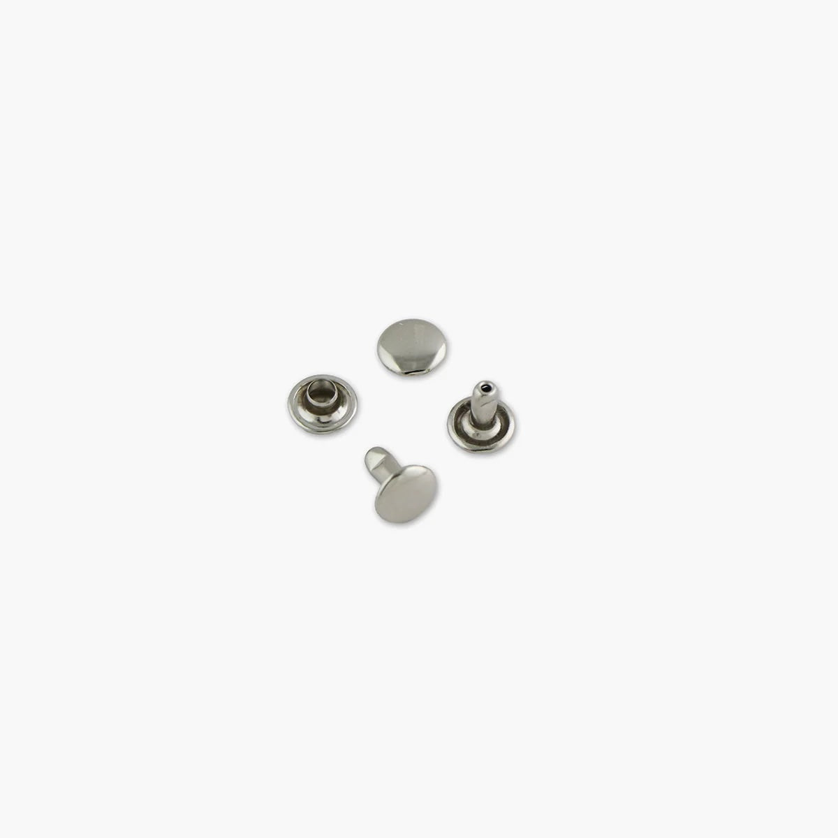 Medium Rivets in Nickel - 24 Medium - 8mm