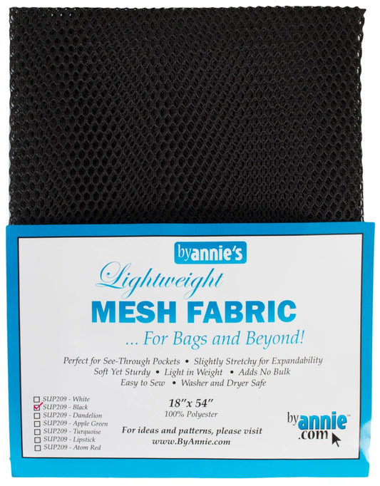 byAnnie's Mesh Lite Weight Black 18 in x 54 in