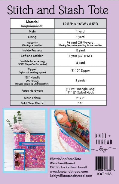 Stitch and Stash - Printed Paper Pattern