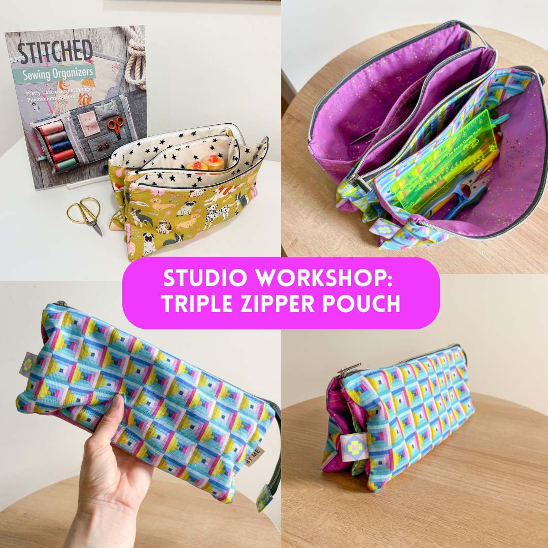 Studio Workshop: Triple Zipper Pouch