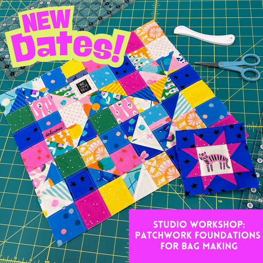 Studio Workshop: Patchwork Foundations for Bag Making