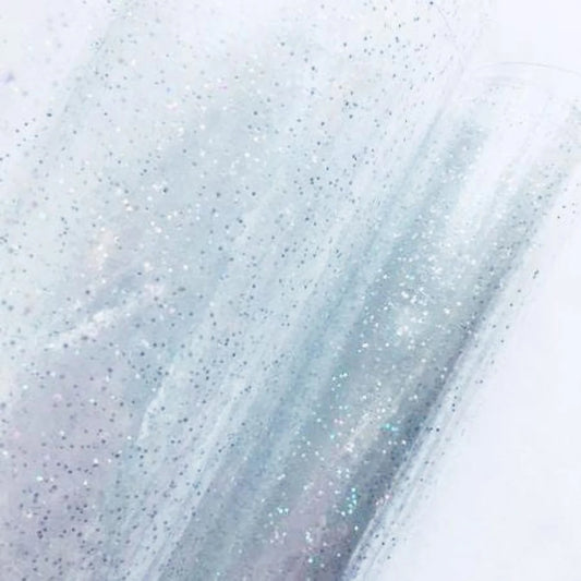 Clear Glitter Vinyl, Subtle Sparkle, 12 Gauge, 18” x 48”