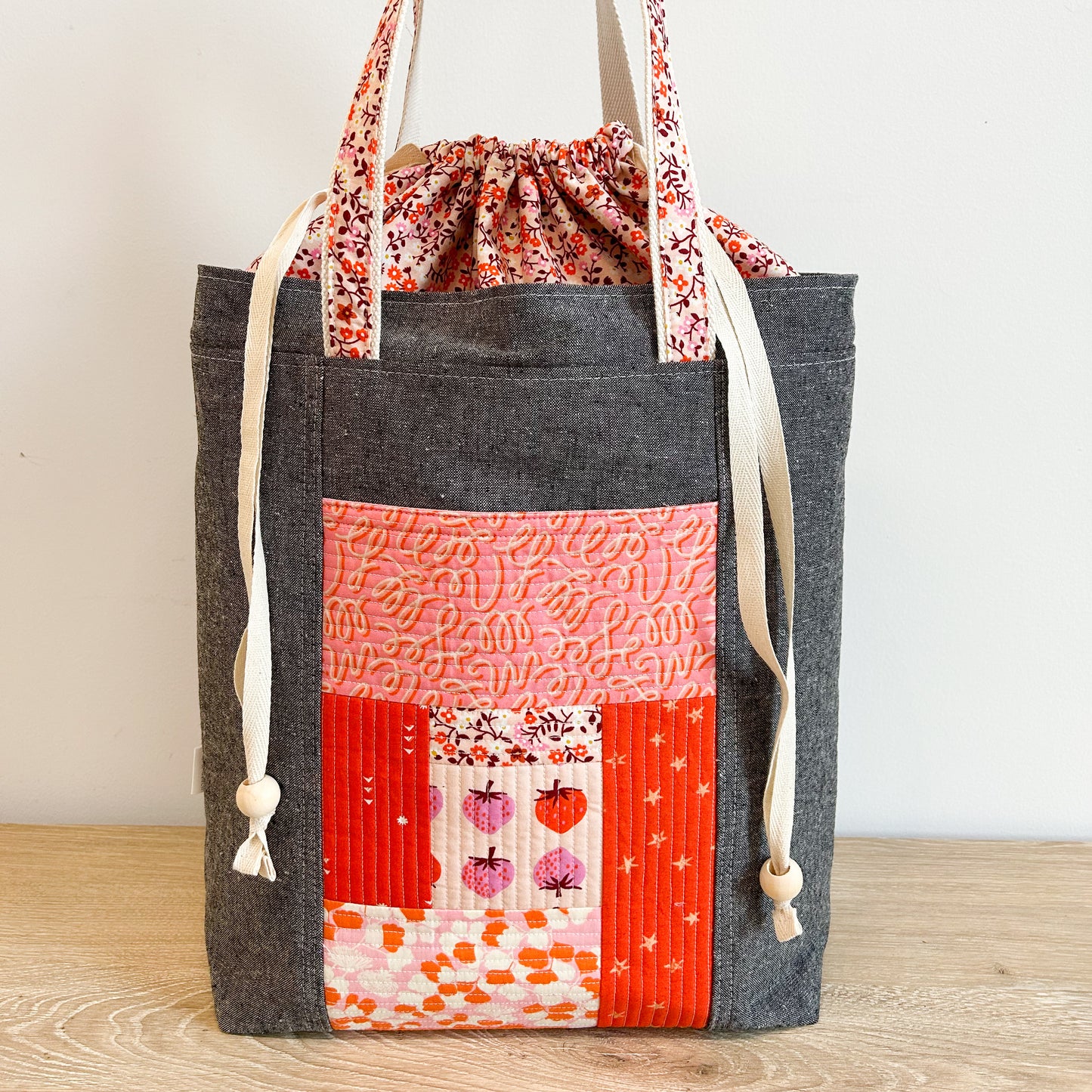 Always Growing Large Drawstring Firefly Tote